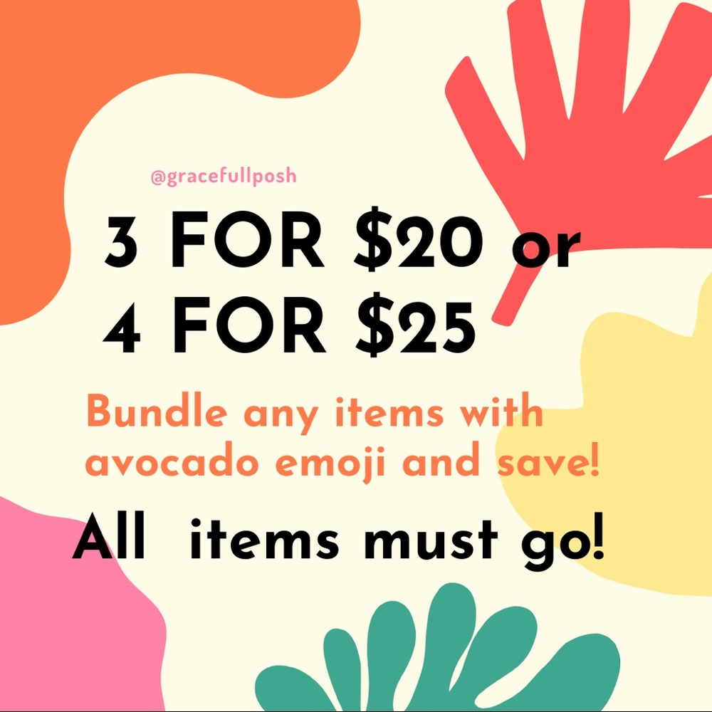 🥑3 for $20 or 4 for $25🥑